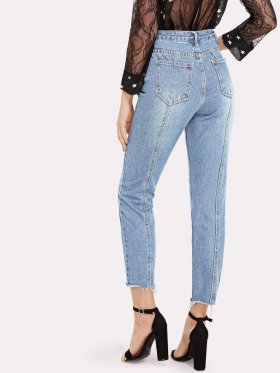 Frayed Hem Jeans