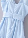 Asymmetrical Hem Surplice Front Zipper Cami Dress
